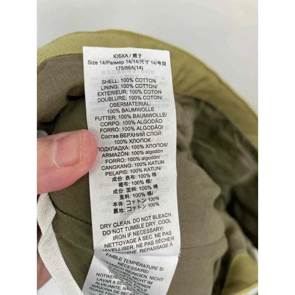 Size 14 Tory Burch Green Skirt